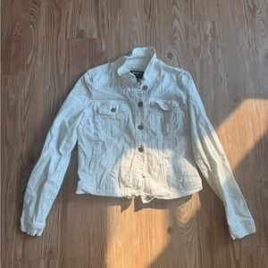 William Rast White Jean Jacket Classic Style